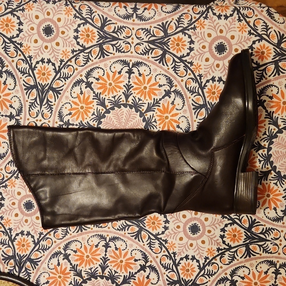 Vintage Santana Canada Leather Slouchy Riding Boot Size 8 - Picture 3 of 8